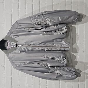 Gap silver flight jacket
